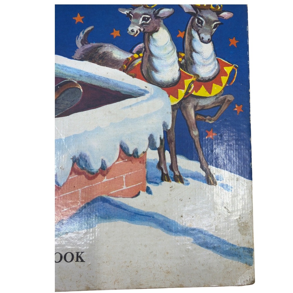Golden Books The Night Before‎ Christmas Kids OS Blue Fair Vintage 1978 Printing - Picture 5 of 16